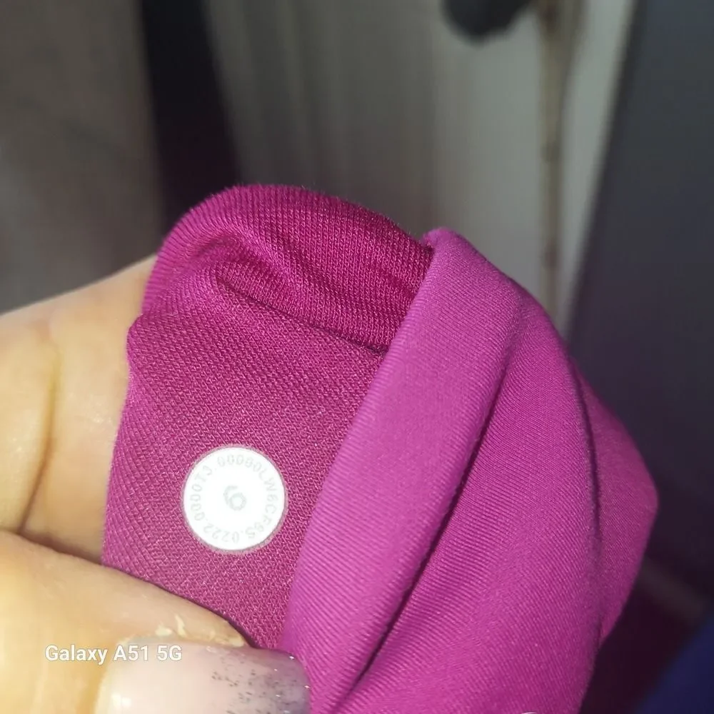 Lululemon All The Right Places‎ High Rise Crop Leggings Magenta Pink Womens Sz 6